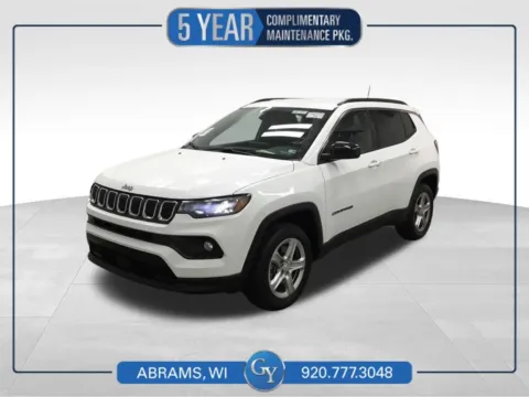 White 2023 Jeep Compass Latitude for sale in Abrams, WI