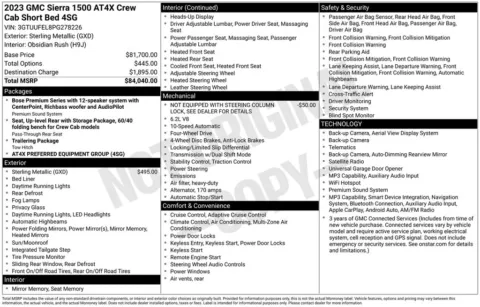 Photos of 2023 GMC Sierra 1500 AT4X for sale in Abrams, WI at Gregg Young Abrams Chrysler Dodge Jeep Ram