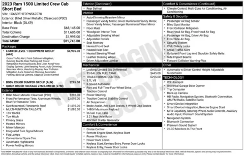 Photos of 2023 Ram 1500 Limited for sale in Abrams, WI at Gregg Young Abrams Chrysler Dodge Jeep Ram