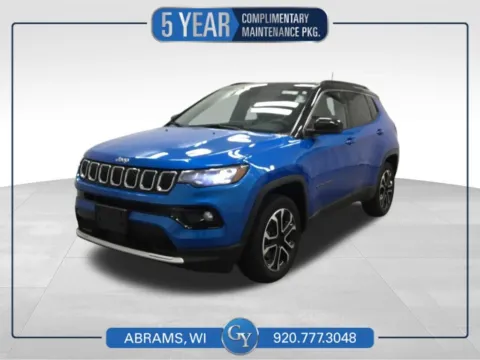 Blue 2023 Jeep Compass Limited for sale in Abrams, WI