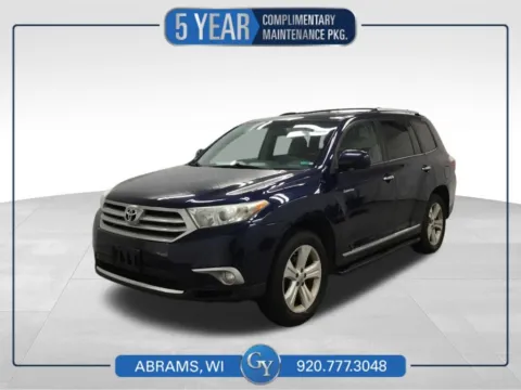 Blue 2012 Toyota Highlander Limited for sale in Abrams, WI