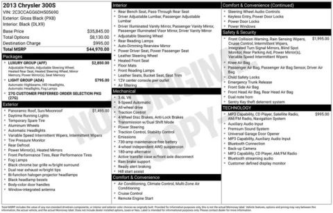 Photos of 2013 Chrysler 300 S for sale in Abrams, WI at Gregg Young Abrams Chrysler Dodge Jeep Ram