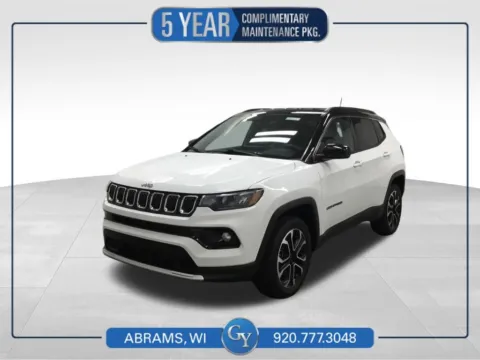 White 2023 Jeep Compass Limited for sale in Abrams, WI