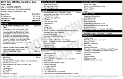 Photos of 2017 Ram 1500 Big Horn for sale in Abrams, WI at Gregg Young Abrams Chrysler Dodge Jeep Ram