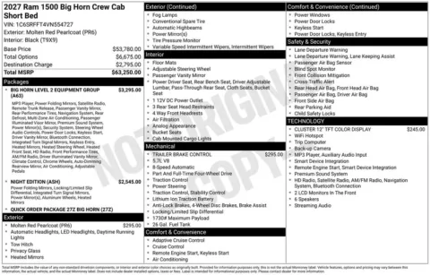 Photos of 2027 Ram 1500 Big Horn/Lone Star for sale in Abrams, WI at Gregg Young Abrams Chrysler Dodge Jeep Ram