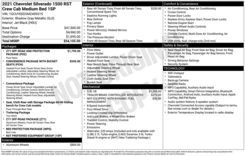 Photos of 2021 Chevrolet Silverado 1500 RST for sale in Abrams, WI at Gregg Young Abrams Chrysler Dodge Jeep Ram