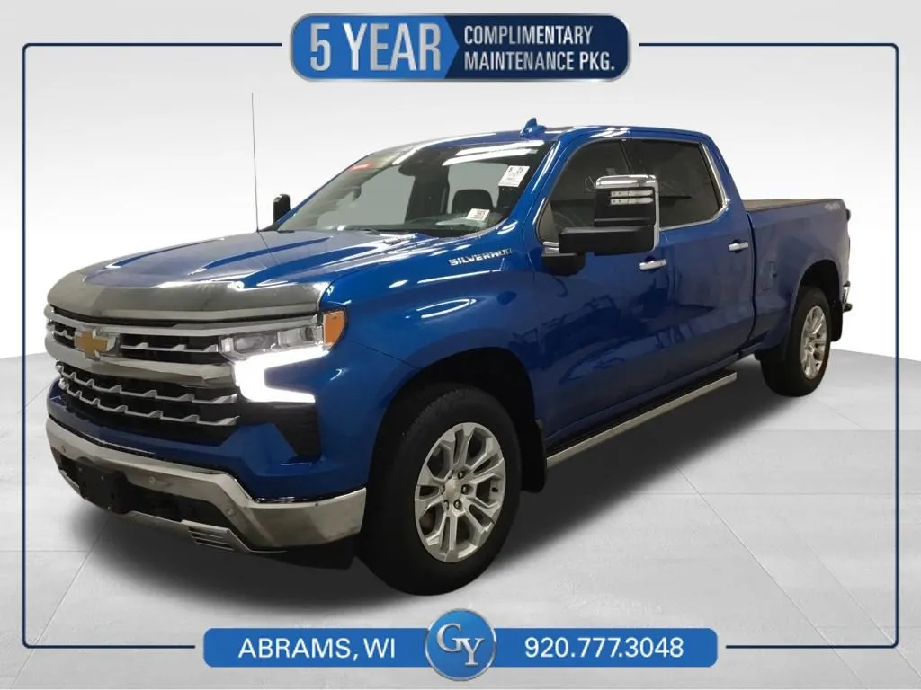 Blue 2023 Chevrolet Silverado 1500 LTZ for sale in Abrams, WI