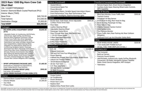 Photos of 2023 Ram 1500 Big Horn/Lone Star for sale in Abrams, WI at Gregg Young Abrams Chrysler Dodge Jeep Ram