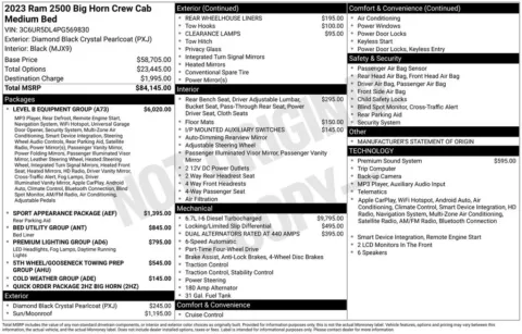 Photos of 2023 Ram 2500 Big Horn for sale in Abrams, WI at Gregg Young Abrams Chrysler Dodge Jeep Ram