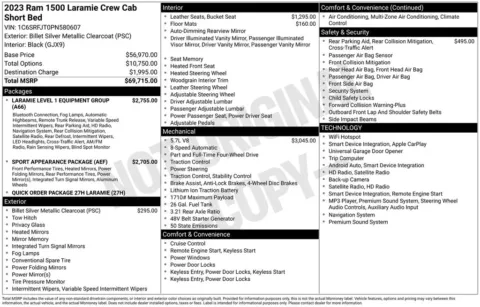 Photos of 2023 Ram 1500 Laramie for sale in Abrams, WI at Gregg Young Abrams Chrysler Dodge Jeep Ram