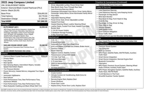 Photos of 2022 Jeep Compass Limited for sale in Abrams, WI at Gregg Young Abrams Chrysler Dodge Jeep Ram
