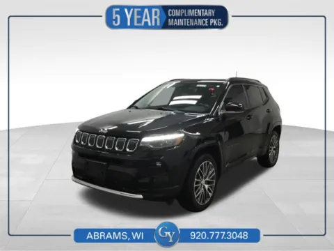 Black 2022 Jeep Compass Limited for sale in Abrams, WI