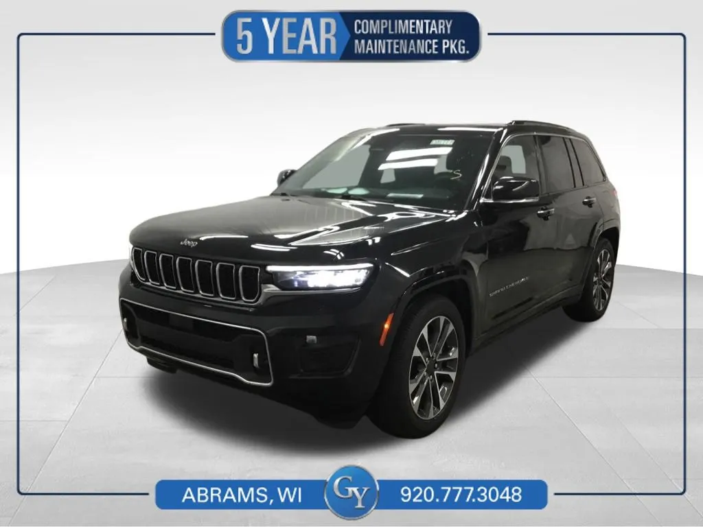 Black 2024 Jeep Grand Cherokee Overland for sale in Abrams, WI