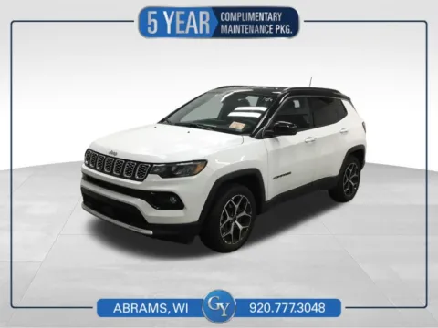 White 2025 Jeep Compass Limited for sale in Abrams, WI