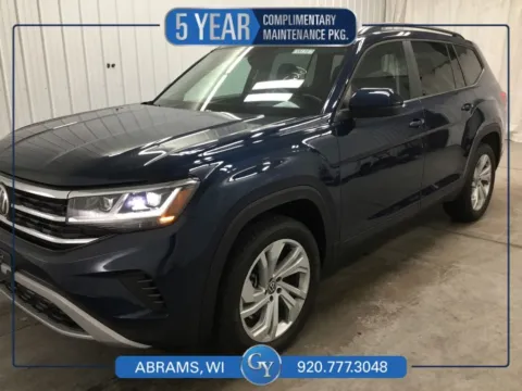 Blue 2023 Volkswagen Atlas 3.6L V6 SE w/Technology for sale in Abrams, WI