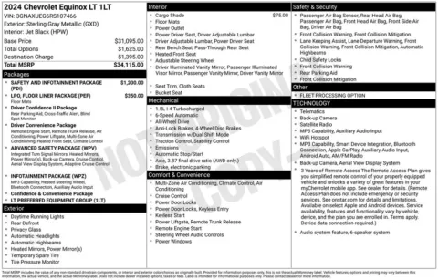 Photos of 2024 Chevrolet Equinox LT for sale in Abrams, WI at Gregg Young Abrams Chrysler Dodge Jeep Ram