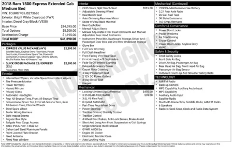 Photos of 2018 Ram 1500 Express for sale in Abrams, WI at Gregg Young Abrams Chrysler Dodge Jeep Ram