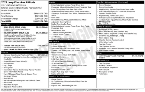 Photos of 2022 Jeep Cherokee Latitude Lux for sale in Abrams, WI at Gregg Young Abrams Chrysler Dodge Jeep Ram