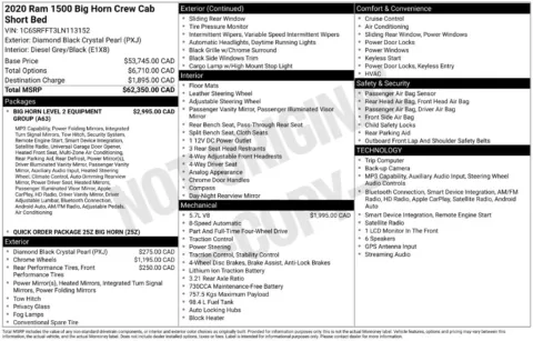 Photos of 2020 Ram 1500 Big Horn/Lone Star for sale in Abrams, WI at Gregg Young Abrams Chrysler Dodge Jeep Ram