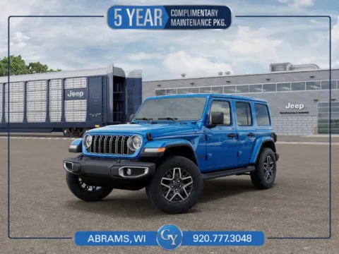 Blue 2027 Jeep Wrangler Sahara for sale in Abrams, WI