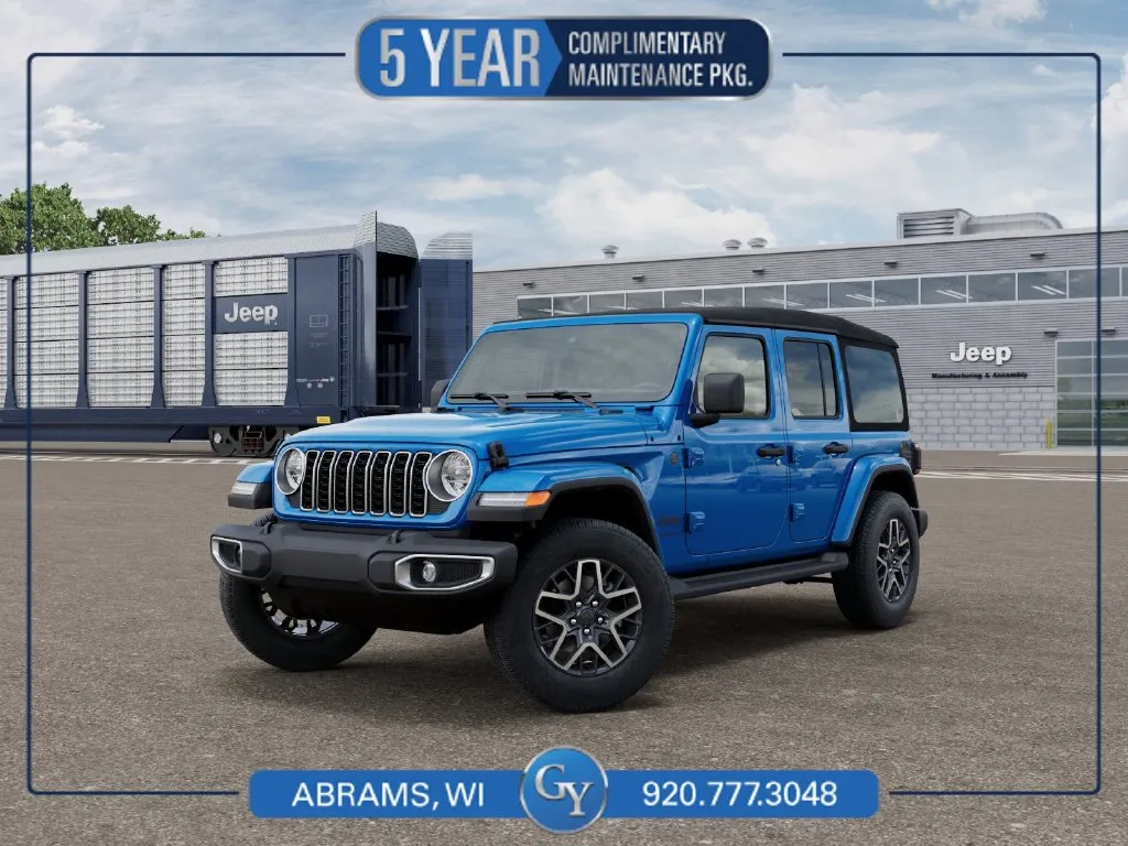 Blue 2027 Jeep Wrangler Sahara for sale in Abrams, WI