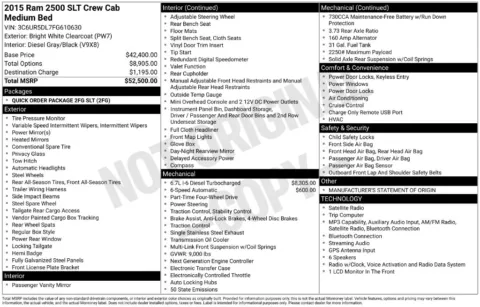 Photos of 2015 Ram 2500 SLT for sale in Abrams, WI at Gregg Young Abrams Chrysler Dodge Jeep Ram