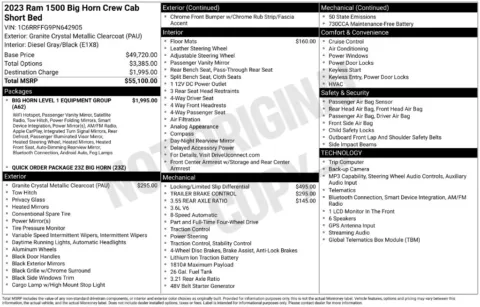 Photos of 2023 Ram 1500 Big Horn/Lone Star for sale in Abrams, WI at Gregg Young Abrams Chrysler Dodge Jeep Ram