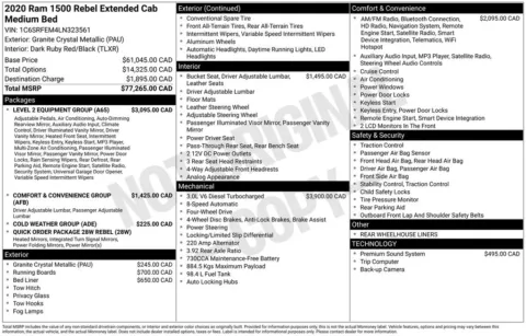 Photos of 2020 Ram 1500 Rebel for sale in Abrams, WI at Gregg Young Abrams Chrysler Dodge Jeep Ram