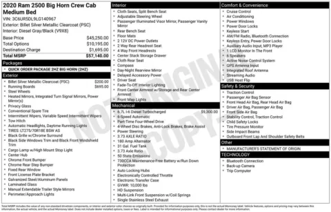 Photos of 2020 Ram 2500 Big Horn for sale in Abrams, WI at Gregg Young Abrams Chrysler Dodge Jeep Ram