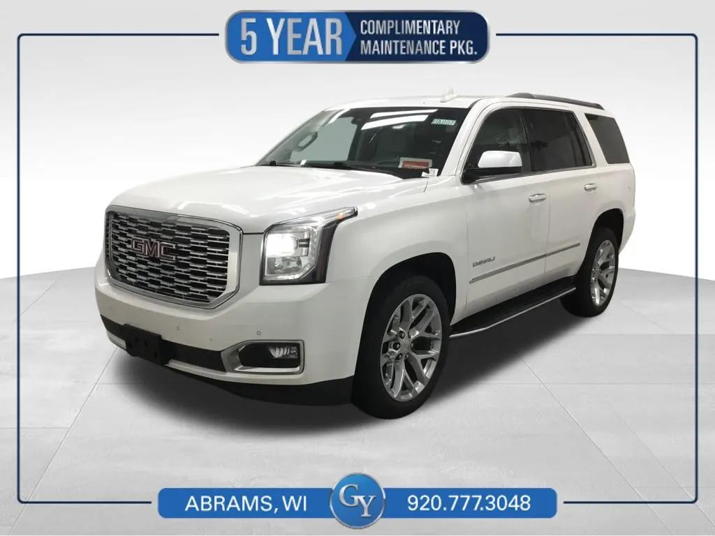 White 2019 GMC Yukon Denali for sale in Abrams, WI