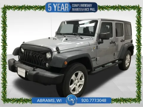 Silver 2018 Jeep Wrangler JK Unlimited Sport for sale in Abrams, WI