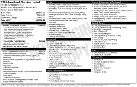 Photos of 2025 Jeep Grand Cherokee Limited for sale in Abrams, WI at Gregg Young Abrams Chrysler Dodge Jeep Ram