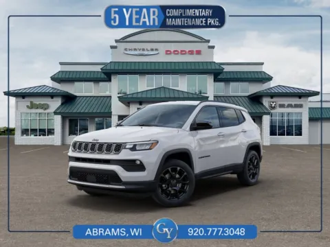White 2026 Jeep Compass Latitude for sale in Abrams, WI