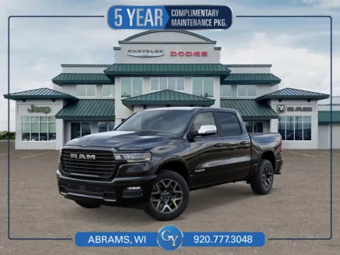 Black 2026 Ram 1500 Laramie for sale in Abrams, WI