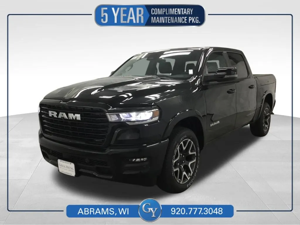 Black 2026 Ram 1500 Laramie for sale in Abrams, WI