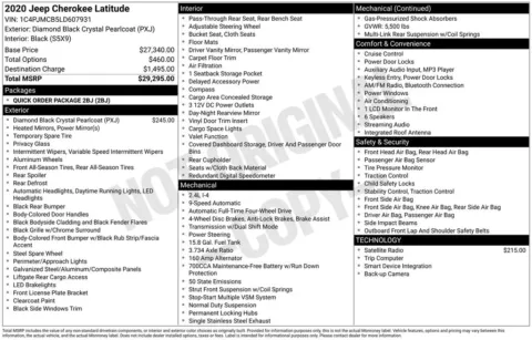 Photos of 2020 Jeep Cherokee Latitude for sale in Abrams, WI at Gregg Young Abrams Chrysler Dodge Jeep Ram