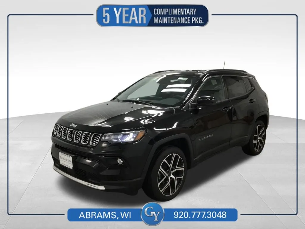 Black 2025 Jeep Compass Limited for sale in Abrams, WI