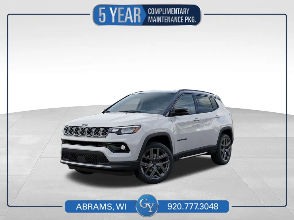White 2026 Jeep Compass Limited for sale in Abrams, WI