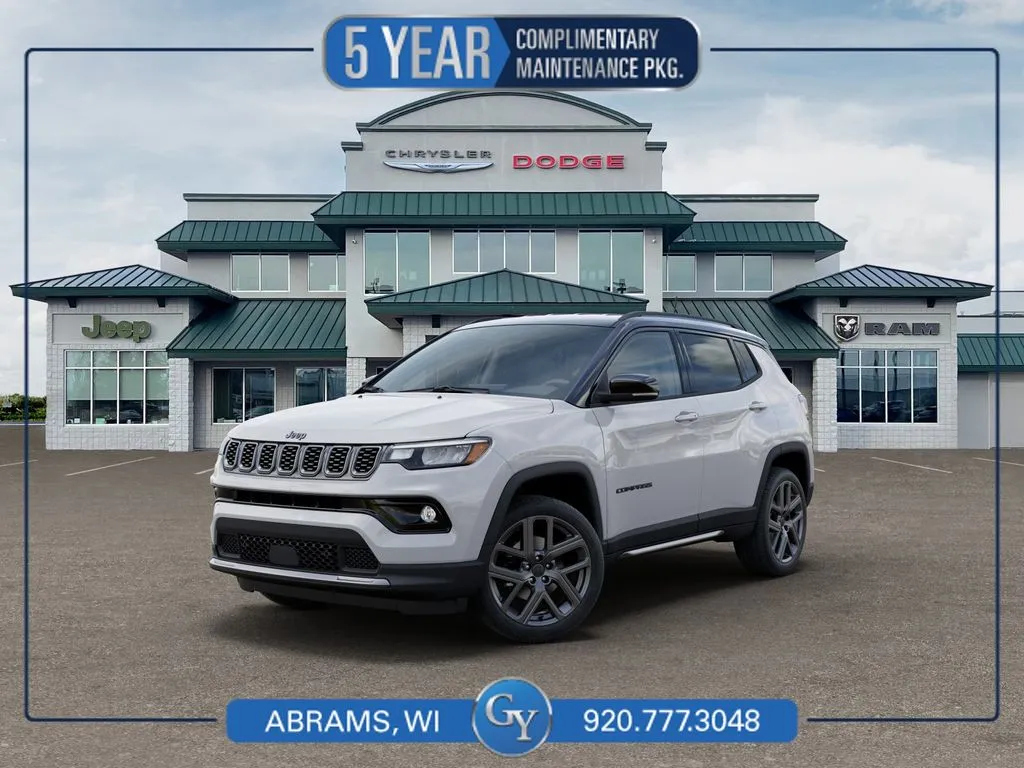White 2026 Jeep Compass Limited for sale in Abrams, WI