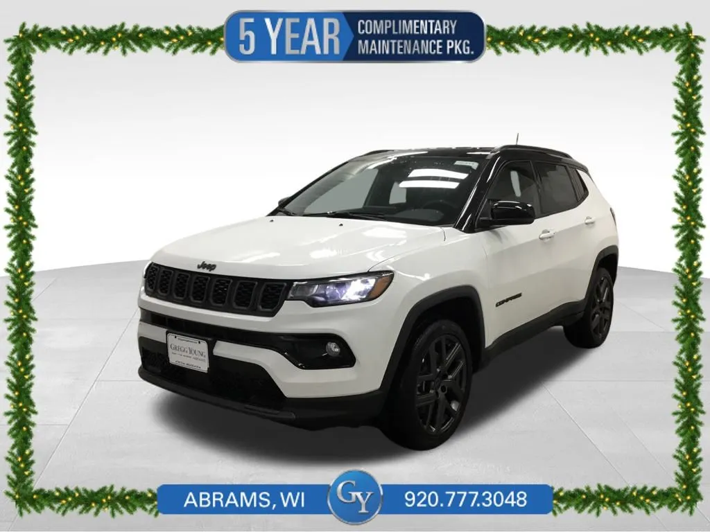 White 2026 Jeep Compass Limited for sale in Abrams, WI