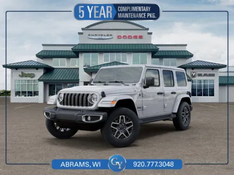 White 2025 Jeep Wrangler Sahara for sale in Abrams, WI