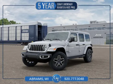 White 2025 Jeep Wrangler Sahara for sale in Abrams, WI