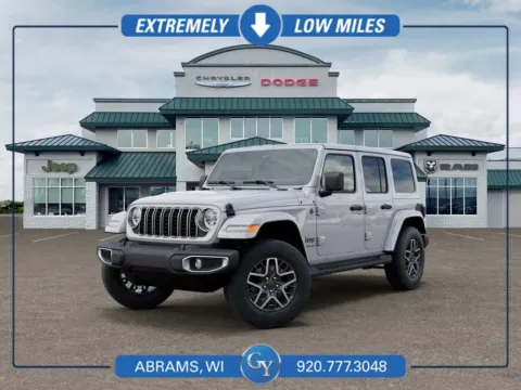 White 2025 Jeep Wrangler Sahara for sale in Abrams, WI