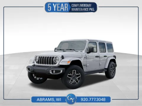 White 2025 Jeep Wrangler Sahara for sale in Abrams, WI
