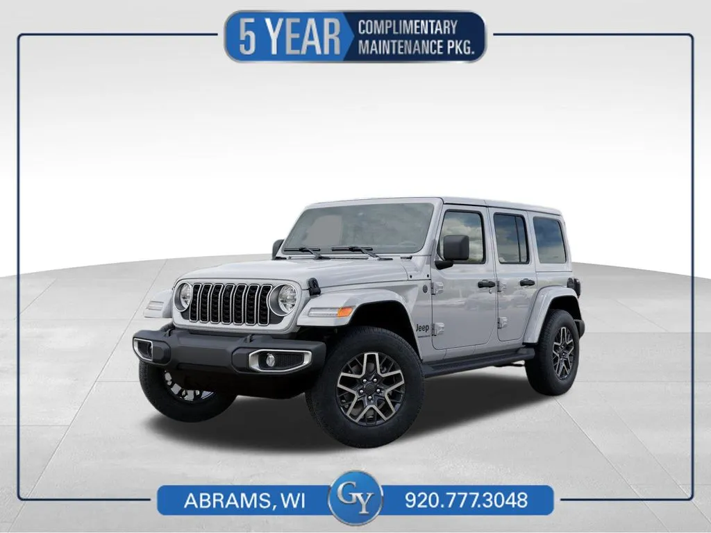 White 2025 Jeep Wrangler Sahara for sale in Abrams, WI