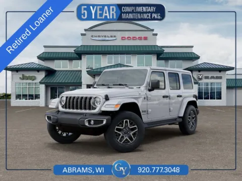 White 2025 Jeep Wrangler Sahara for sale in Abrams, WI