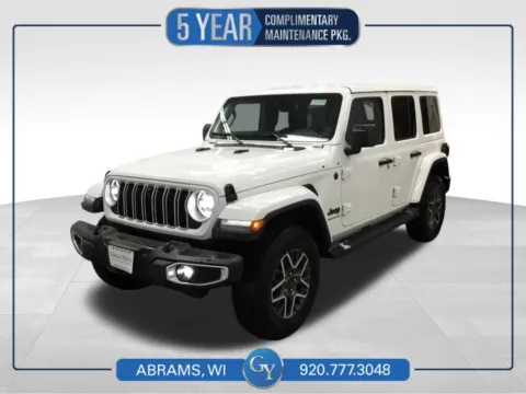 White 2025 Jeep Wrangler Sahara for sale in Abrams, WI