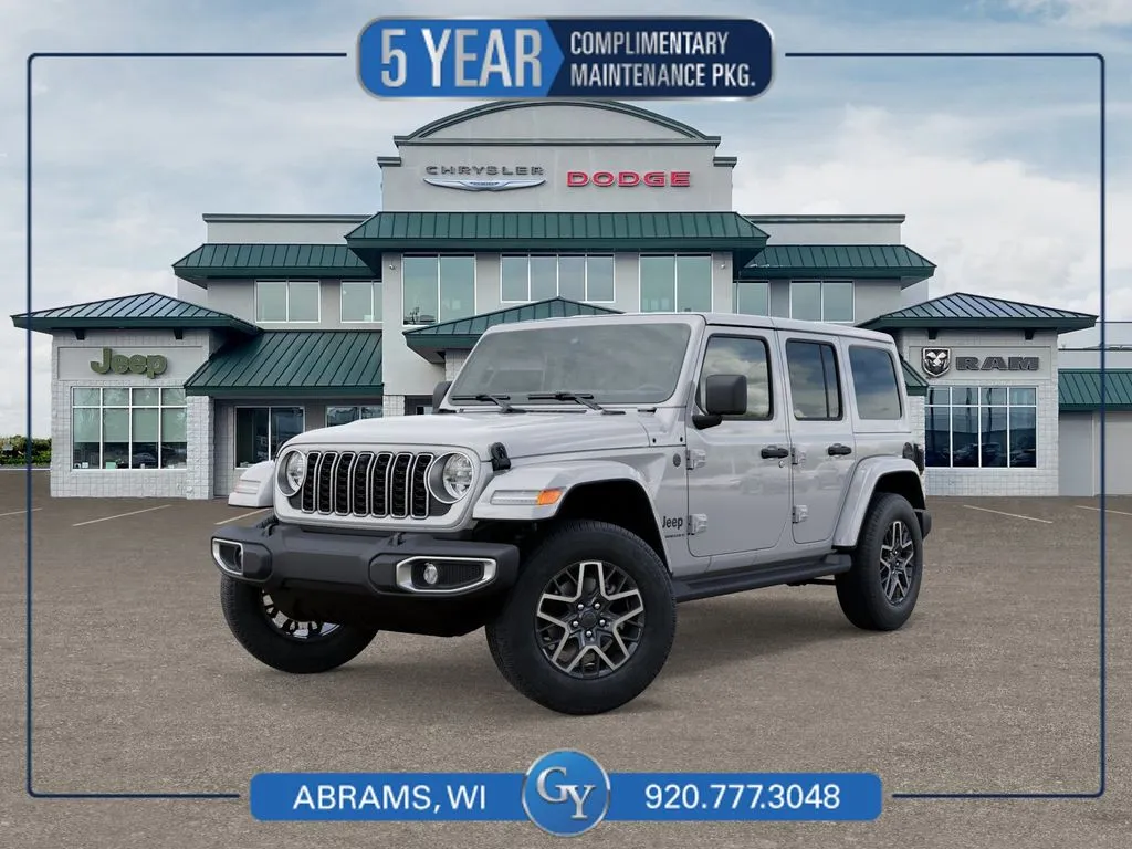 White 2025 Jeep Wrangler Sahara for sale in Abrams, WI