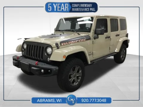 Beige 2017 Jeep Wrangler Unlimited Rubicon Recon for sale in Abrams, WI