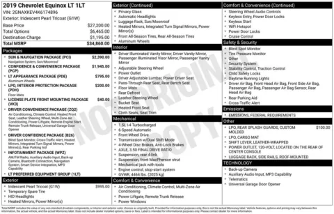 Photos of 2019 Chevrolet Equinox LT for sale in Newton, IA at Gregg Young Cadillac of Newton